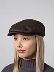 Кепка STETSON арт. 6384503 DRIVER CAP CASHMERE (коричневый / серый)